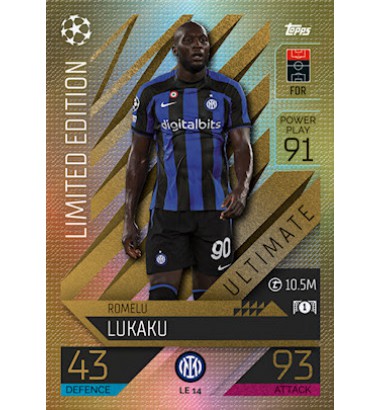Topps Match Attax Extra Champions League 2022/2023 Limited Edition Romelu Lukaku (FC Internazionale Milano)